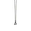 Hollow Triangle - Black Edition Necklace