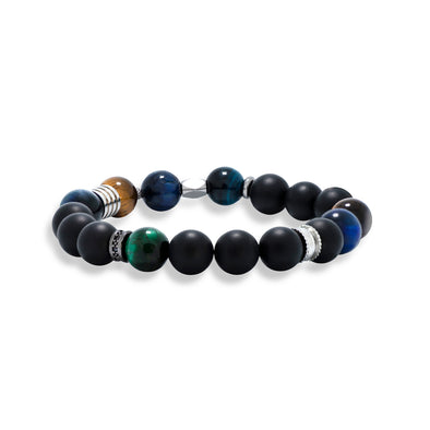 Multi Colour Tigers Eye Gemstone Bracelet