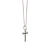 Engraved Thin Cross Necklace