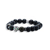 The Silver Leopard Obsidian Bracelet
