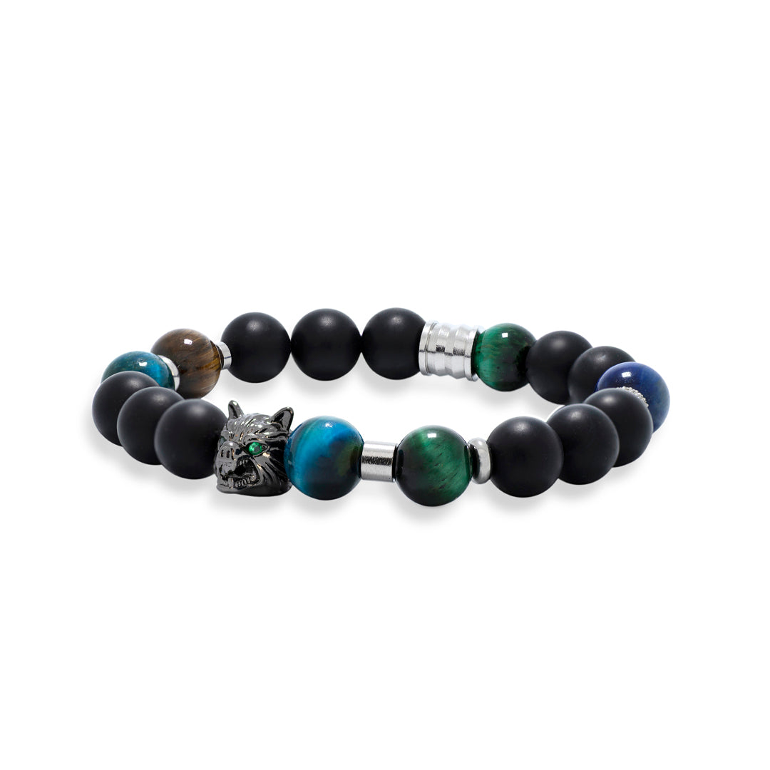 The Wolf Tigers Eye Gemstone Bracelet
