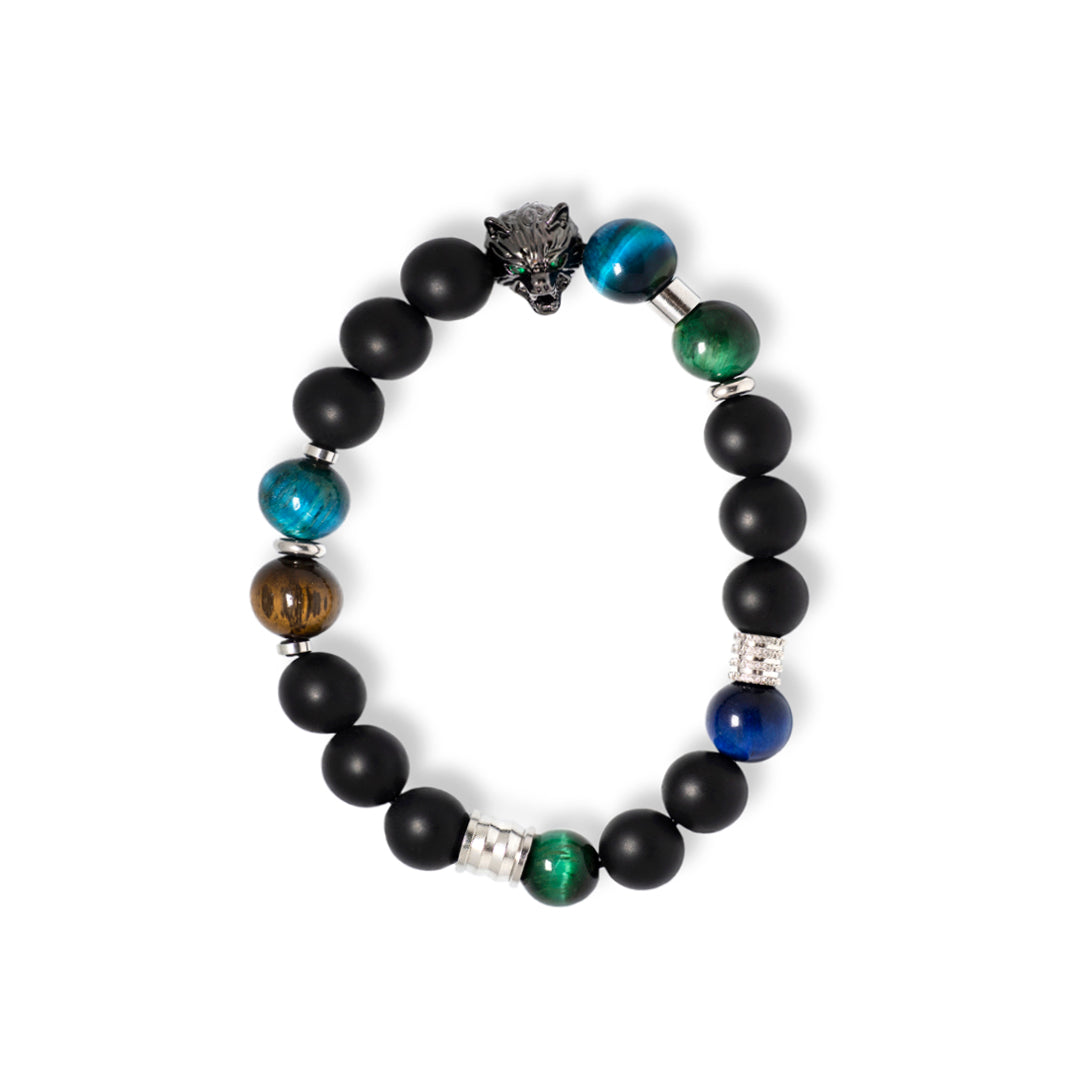 The Wolf Tigers Eye Gemstone Bracelet