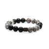 Grey Jasper Black Agate Bracelet