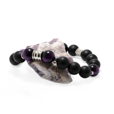 Purple Tigers Eye Gemstone Bracelet