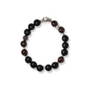 The Silver Leopard Garnet Gemstone Bracelet