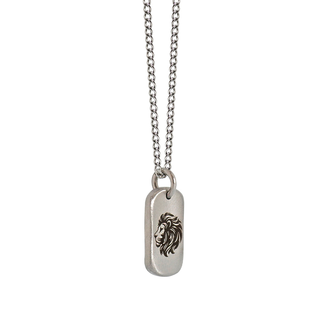 The Lionheart Tag - Silver Edition Necklace