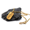 The Lightning Strike Gold Tag Necklace