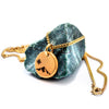 The Mountain Sun Gold Disc Necklace
