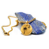 The Palm Anchor Gold Disc Necklace