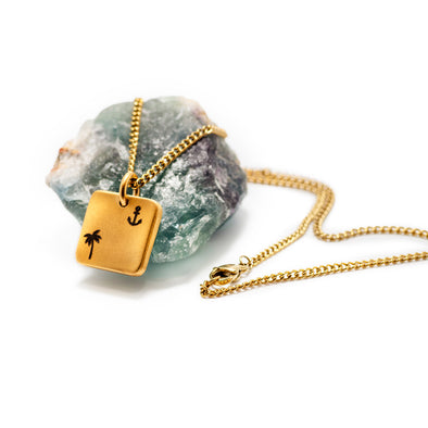 The Palm Anchor Gold Necklace