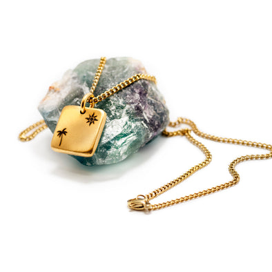 The Palm Sun Gold Necklace
