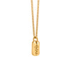 The Lightning Strike Gold Small Tag Necklace