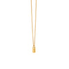 The Lightning Strike Gold Small Tag Necklace