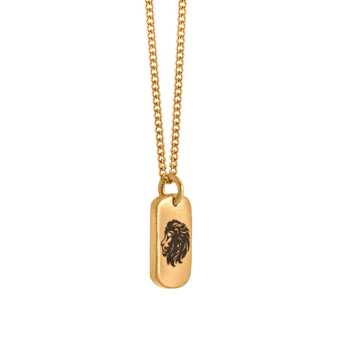 The Lionheart Tag - Gold Edition Necklace