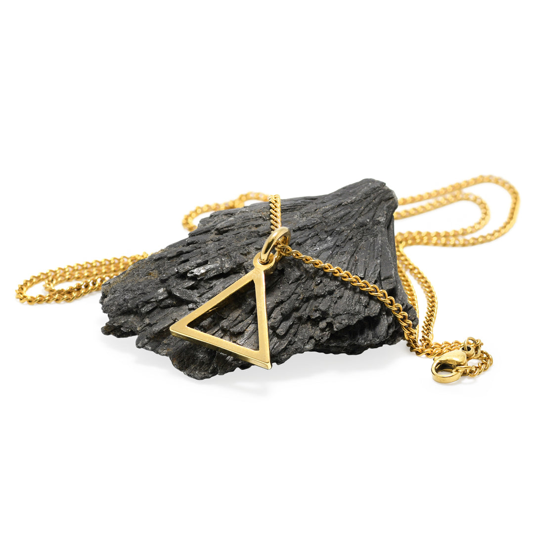 Hollow Triangle - Gold Edition Necklace