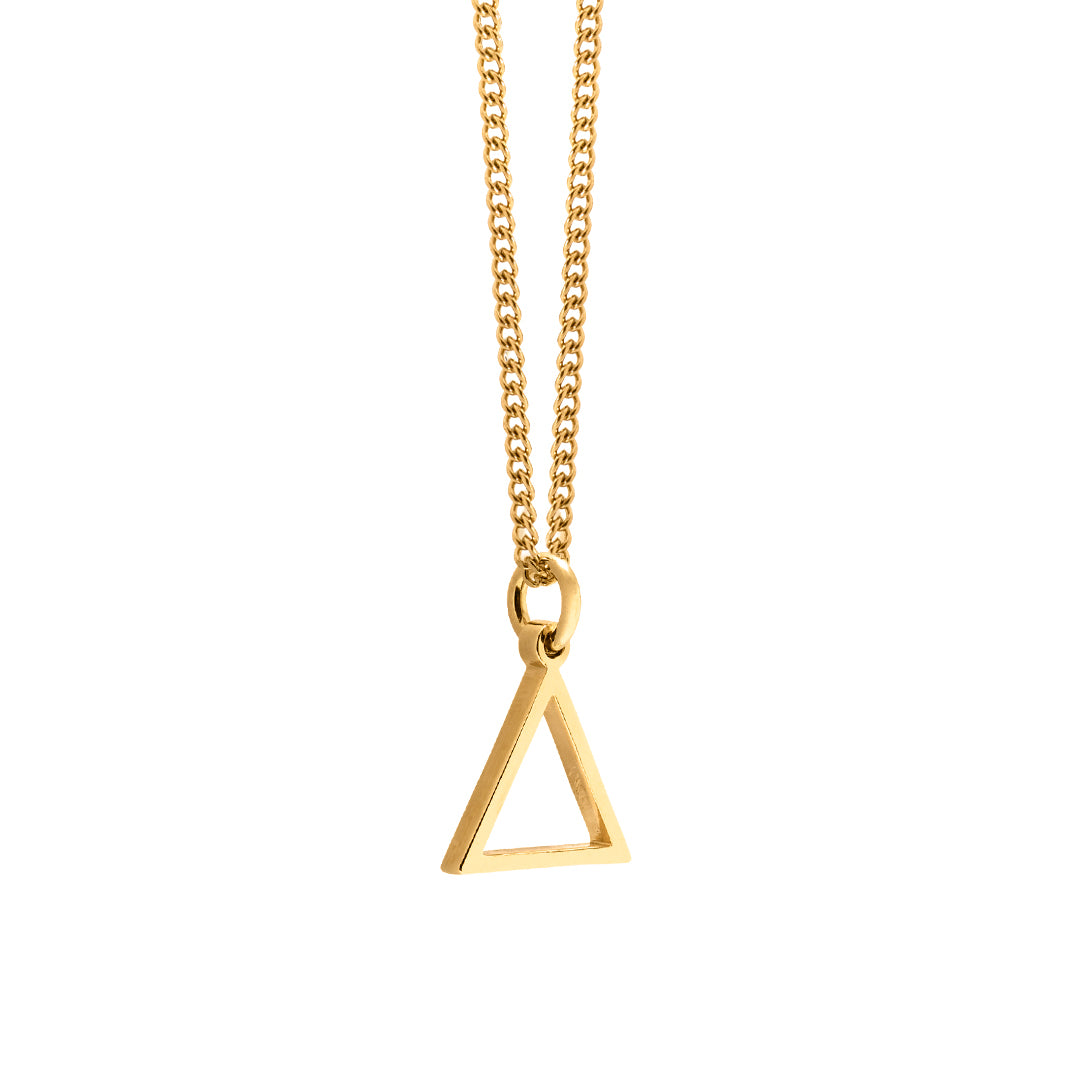 Hollow Triangle - Gold Edition Necklace