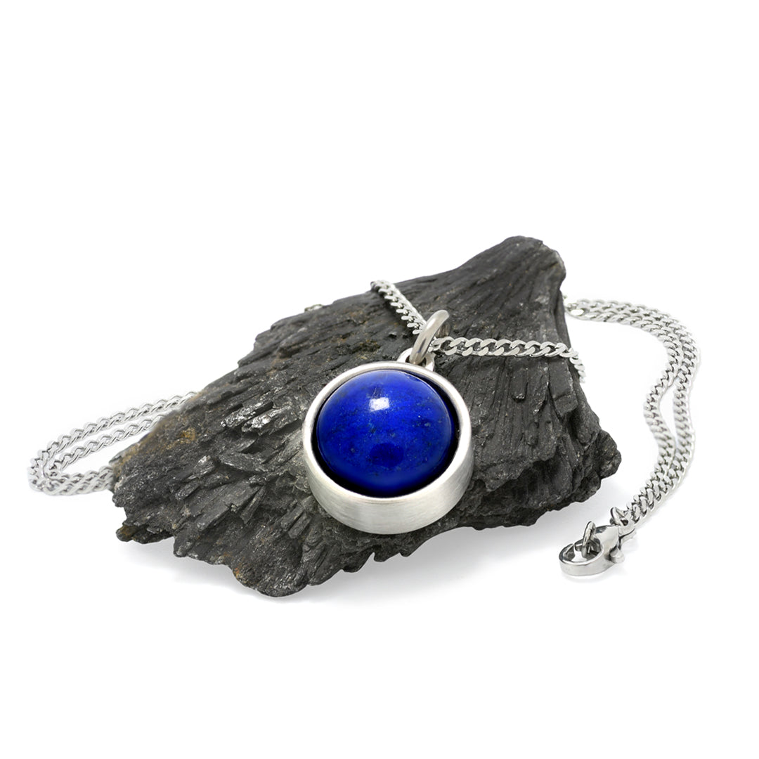 Lapis Lazuli Cased - Silver Edition Necklace