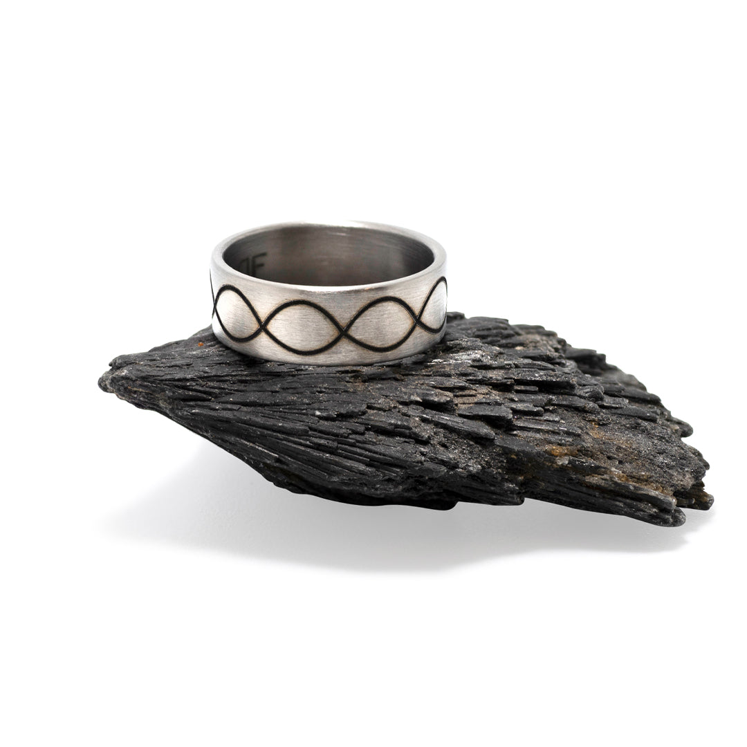 The Swirl Classic Band - Silver Edition Ring