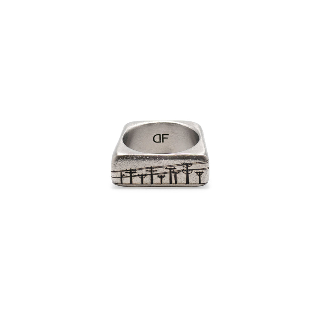 The Arch Power Lines - Silver Edition Ring