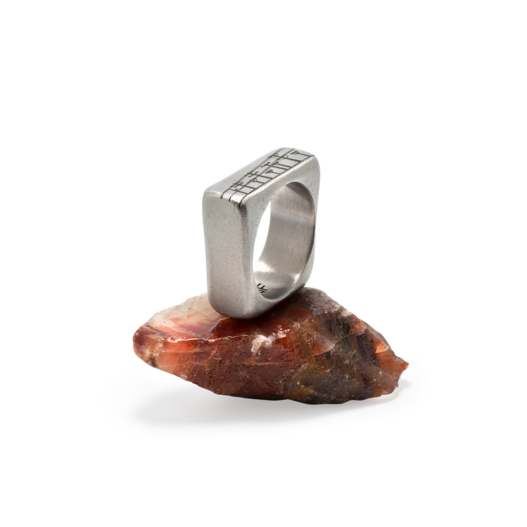 The Arch Power Lines - Silver Edition Ring