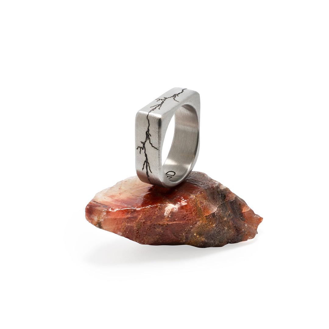 Urban Edge Lightning Strike - Silver Edition Ring