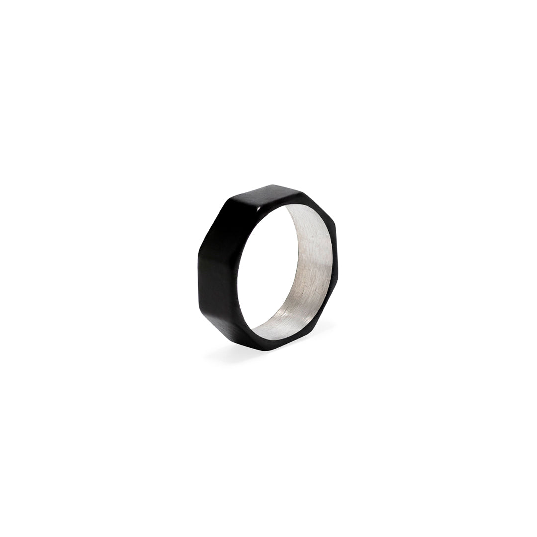 Octagon - Black Edition Ring