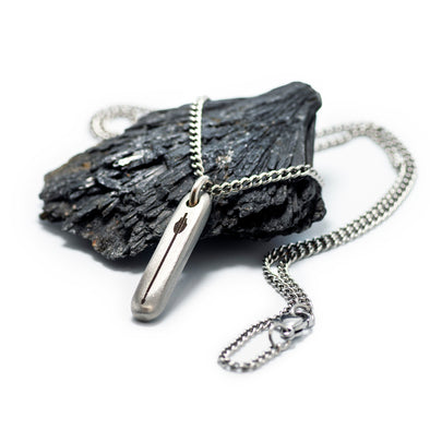 The Arrow Shard Silver Necklace