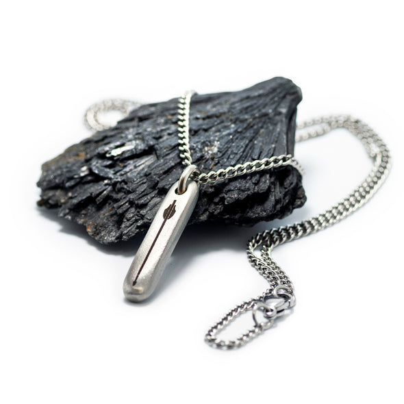 The Arrow Shard Silver Necklace