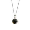 Black Tigers Eye Gem Stone Cased Necklace