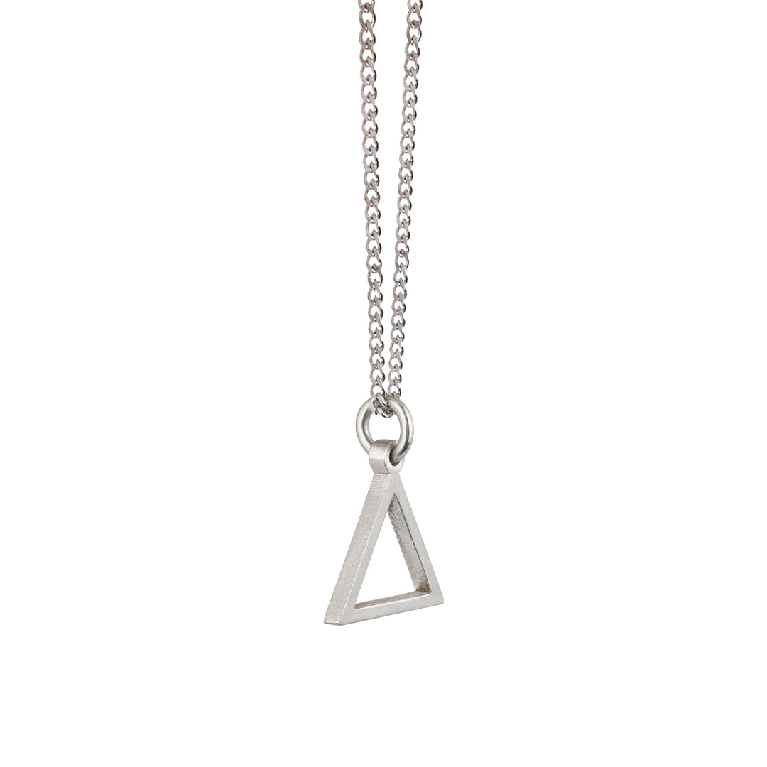 Hollow Triangle - Silver Edition Necklace