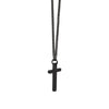 Black Thin Cross Necklace