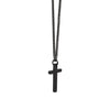 Black Thin Cross Necklace