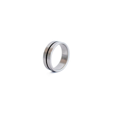 One Line Engrave Classic Band Ring